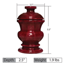 Load image into Gallery viewer, Small Red Jar with lid