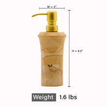 Load image into Gallery viewer, Burma Teak Marble Dispenser- BT-L