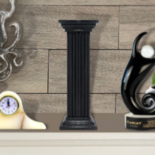 Load image into Gallery viewer, Small Black Pillar grooved on 3 sides