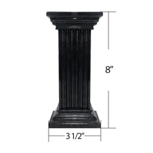 Load image into Gallery viewer, Small Black Pillar grooved on 3 sides