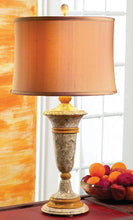 Load image into Gallery viewer, 32" Tall Marble Table Lamp "Galileo", Fossil and Caramel