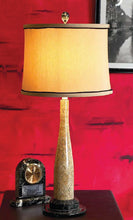 Load image into Gallery viewer, Arctica, 32" Fossil and Black Marble Table Lamp- M10012