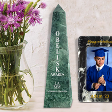 Load image into Gallery viewer, 10 inches Obelisk Trophies (Customized)