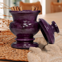 Load image into Gallery viewer, Small Purple Jar with lid