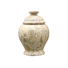 Load image into Gallery viewer, Decorative Marble Cremation Urn, Fossil , 5.25"H x 4"W