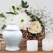 Load image into Gallery viewer, Decorative Marble Cremation Urn, Fossil , 5.25"H x 4"W