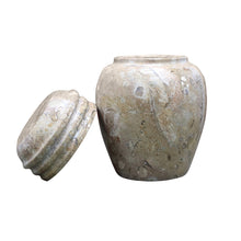 Load image into Gallery viewer, Marble Cremation Urn, 5.25H x 3.5W, 2.25 lbs, Fossil
