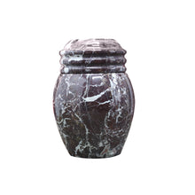 Load image into Gallery viewer, Marble Cremation Urn, 5.25H x 3.75W, 2.16 lbs, Red Zebra
