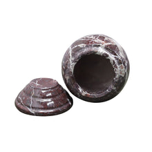Load image into Gallery viewer, Marble Cremation Urn for Ashes, Small, Red Zebra