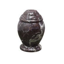 Load image into Gallery viewer, Marble Cremation Urn for Ashes, Small, Red Zebra