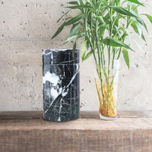 Load image into Gallery viewer, Marble Keepsake Cremation Urn for Ashes, Black Zebra