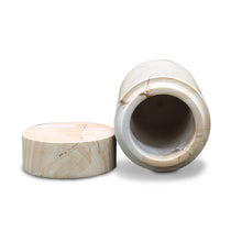 Load image into Gallery viewer, Marble Keepsake Cremation Urn for Ashes, Teak