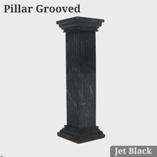 Load and play video in Gallery viewer, Small Black Pillar grooved on 3 sides