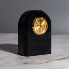 Load image into Gallery viewer, Black Authentic Marble Clock- CL643-JB