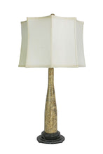Load image into Gallery viewer, Arctica, 32" Fossil and Black Marble Table Lamp- M10012