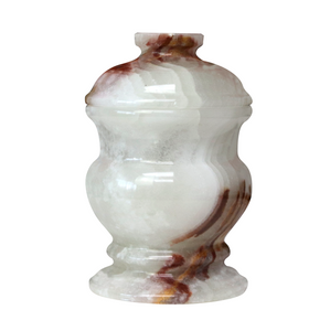 White Jar with lid