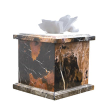 Load image into Gallery viewer, Kings Gold Marble Tissue Box Cover- KG-T2
