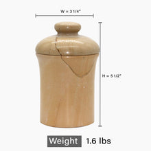 Load image into Gallery viewer, Marble Jar, Burma Teak- BT-J
