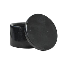 Load image into Gallery viewer, Jet Black Chiliad Marble Trinket Case, the Perfect Addition to Your Vanity
