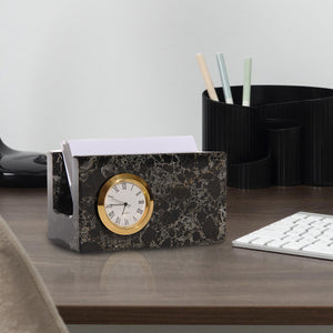 Business Card Holder w/ Clock