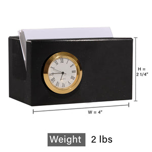 Business Card Holder w/ Clock