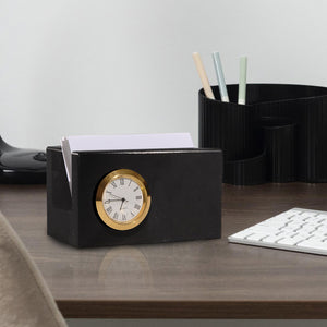 Business Card Holder w/ Clock