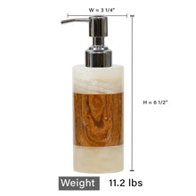 Load image into Gallery viewer, Light Green &amp; Amber Marble Dispenser-CKL-L
