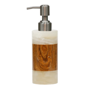 Light Green & Amber Marble Dispenser-CKL-L