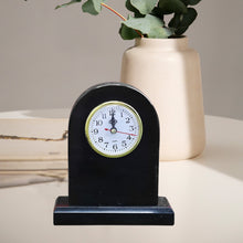 Load image into Gallery viewer, Black Marble Arched Clock
