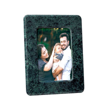 Load image into Gallery viewer, Polished Marble Picture Frame 6&quot; x 8&quot;, Emerald Green
