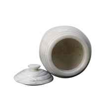 Load image into Gallery viewer, Decorative Marble Urn with Lid, Badal Gray, 10.5&quot; H x 8.25&quot; W, 18.3 lbs
