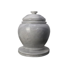Load image into Gallery viewer, Decorative Marble Urn with Lid, Badal Gray, 10.5&quot; H x 8.25&quot; W, 18.3 lbs
