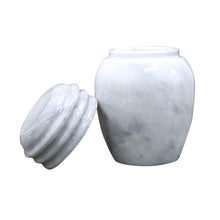 Load image into Gallery viewer, Marble Cremation Urn, 5.25H x 3.5W, 2.17 lbs, Badal Gray
