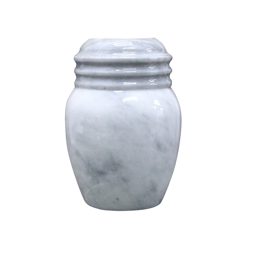 Marble Cremation Urn, 5.25H x 3.5W, 2.17 lbs, Badal Gray