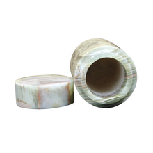 Load image into Gallery viewer, Decorative Marble Keepsake Urn for Ashes, Green and White
