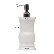 Load image into Gallery viewer, Marble Soap/Lotion Dispenser White- WHB-L
