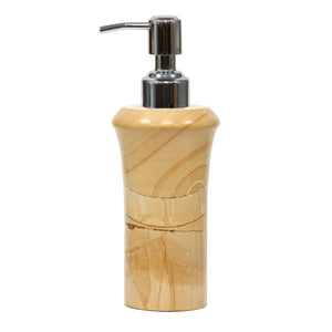 Teak Marble Soap/Lotion Dispenser With Chrome Pump | Bello Treasure