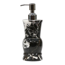 Load image into Gallery viewer, Black Zebra Marble Dispenser

