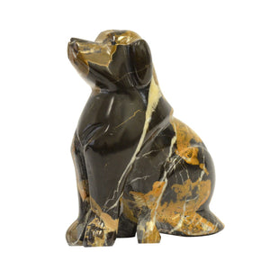 Marble Dog Figurine