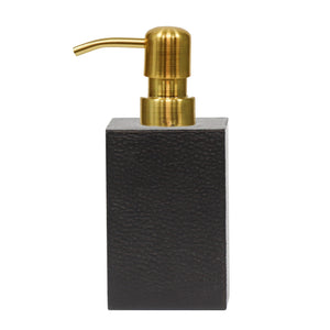 Black Dispenser With Gold Pump