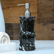 Load image into Gallery viewer, Black Zebra Marble Dispenser- BZ-L
