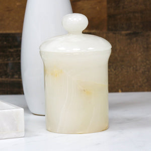 Marble Jar White Onyx