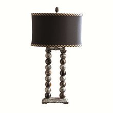 Load image into Gallery viewer, Marvin, 29&quot; White and Zebra Marble Table Lamp
