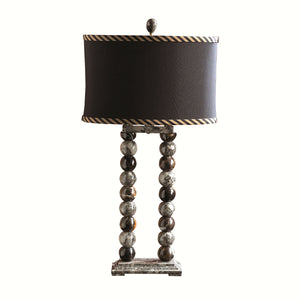 Marvin, 29" White and Zebra Marble Table Lamp