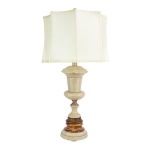 Adeona, 32" Beige and Amber Marble Table Lamp