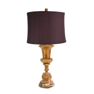 Luxun, 32" Amber Marble Table Lamp