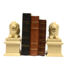 Load image into Gallery viewer, Marble Lion Bookend Set
