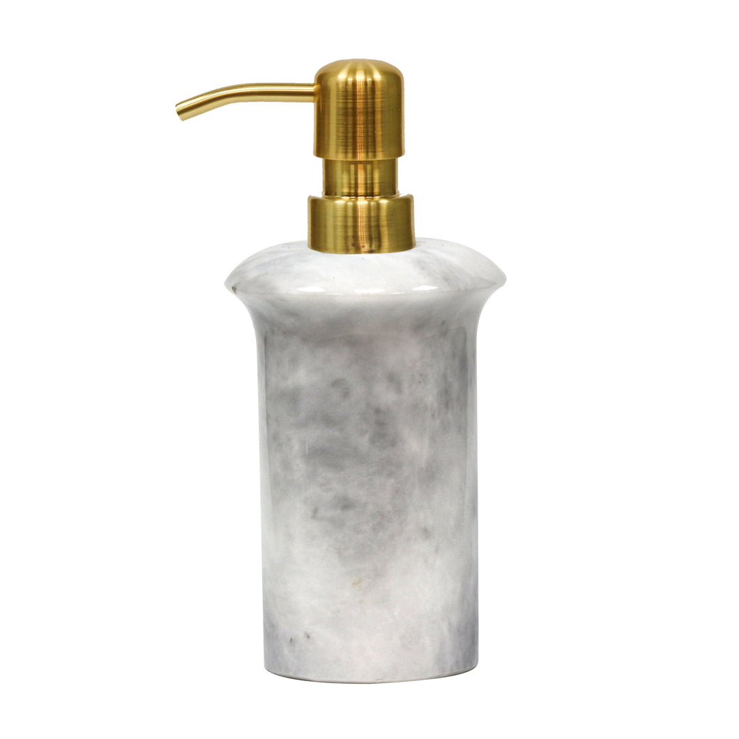 Marble Soap/Lotion Dispenser White