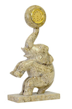 Load image into Gallery viewer, Marble Elephant Clock Figurine
